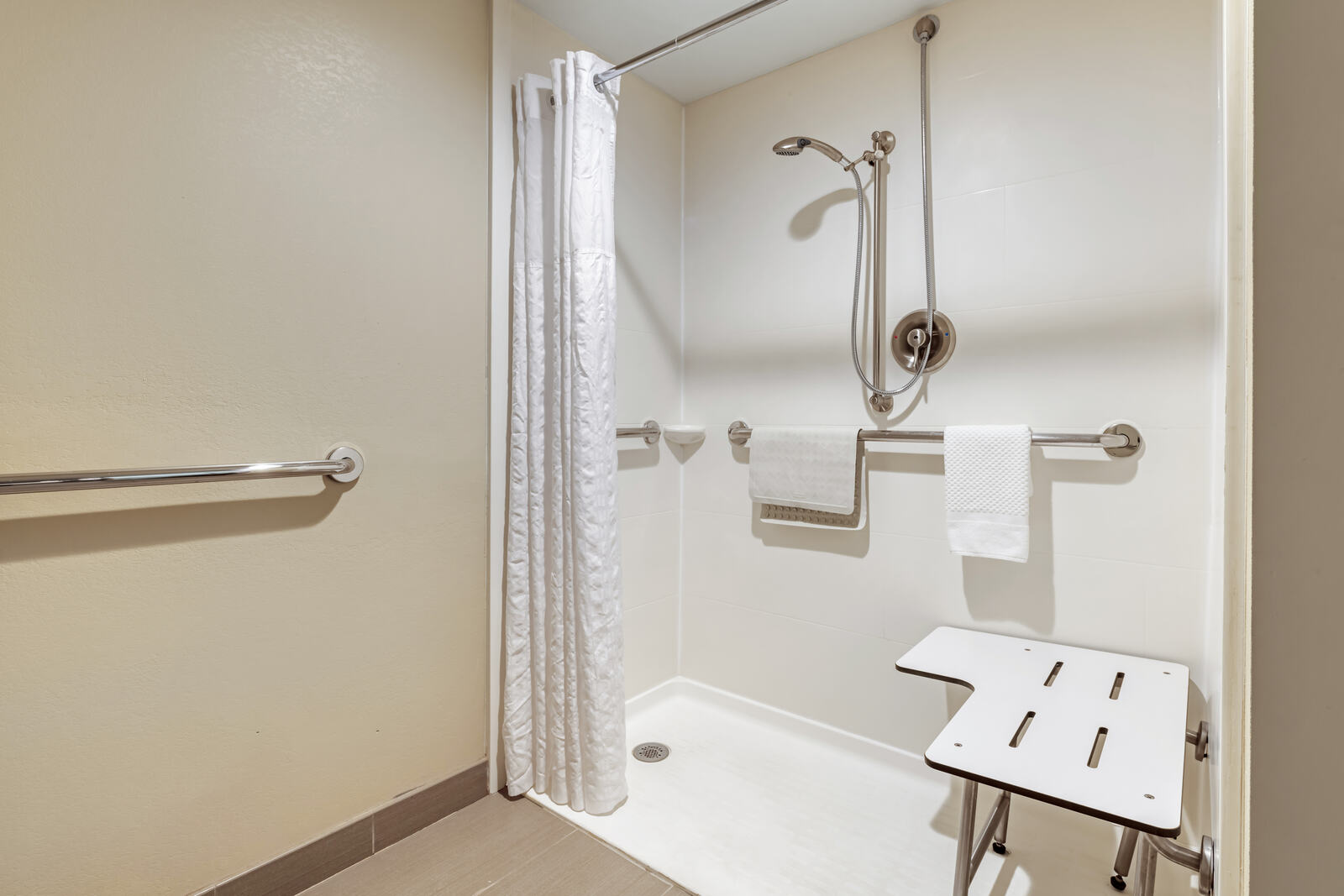 ADA accessible roll-in shower, Comfort Inn Bloomington MN