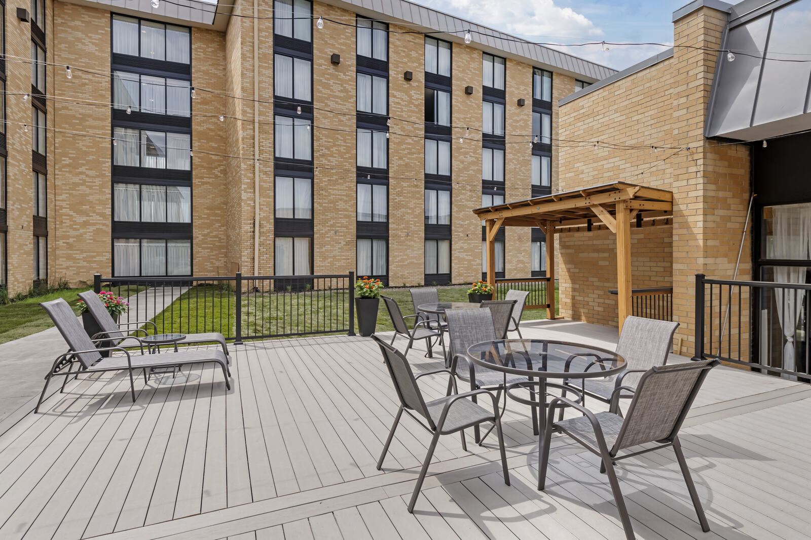 Courtyard seating area
